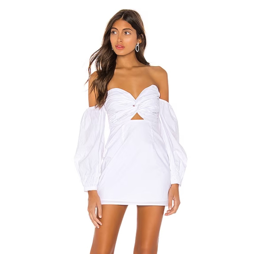 Superdown Off the Shoulder White Dress